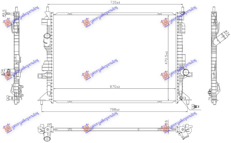 HLADNJAK MOTORA 1.0 EcoBoost BENZIN - 1.5 EcoBlue DIZEL (672x488) (NRF)