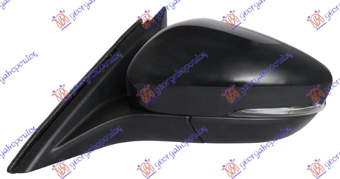 RETROVIZOR ELEKTRICNI SA GREJACEM PM (MIGAVAC) (6 PIN) (A KVALITET) (KONVEKSNO S - LEVO