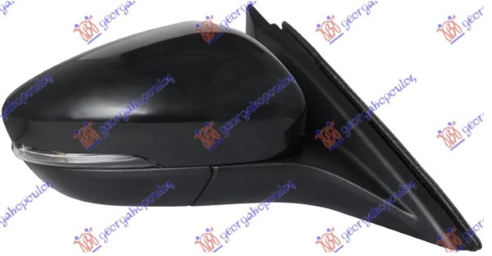 RETROVIZOR ELEKTRICNI SA GREJACEM PM (MIGAVAC) (6 PIN) (KONVEKSNO STAKLO) - DESNO