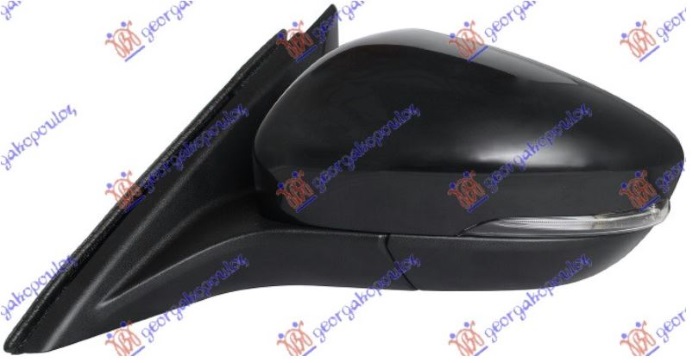 RETROVIZOR ELEKTRICNI SA GREJACEM PM (MIGAVAC) (6 PIN) (KONVEKSNO STAKLO) - LEVO