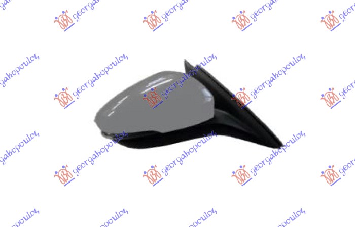 RETROVIZOR ELEKTRICNI SA GREJACEM PM (MIGAVAC) (MRTAV UGAO) (KONVEKSNO STAKLO) - DESNO