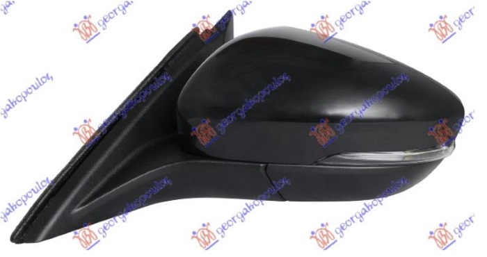 RETROVIZOR ELEKTRICNI SA GREJACEM PM (MIGAVAC) (SVETLO) (8 PIN) (KONVEKSNO STAKL - LEVO