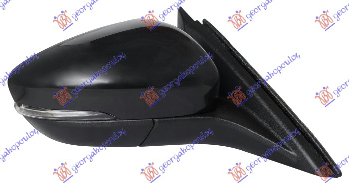 RETROVIZOR ELEKTRICNI SA GREJACEM PM (ELEKTRO-SKLOPIV) (MIGAVAC) (SVETLO) (10 PI