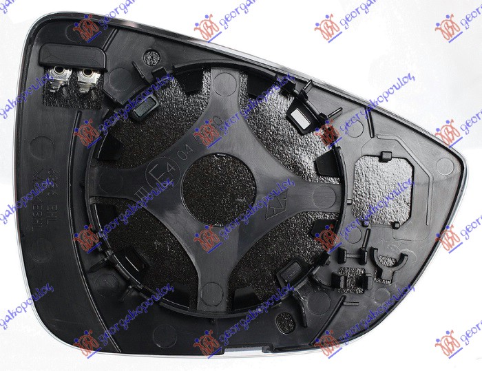 STAKLO RETROVIZORA SA GREJACEM (KONVEKSNO) - LEVO