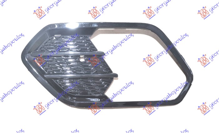 RESETKA PREDNJEG BRANIKA (SA MAGLENKOM) SJAJ-CRNA - LEVO