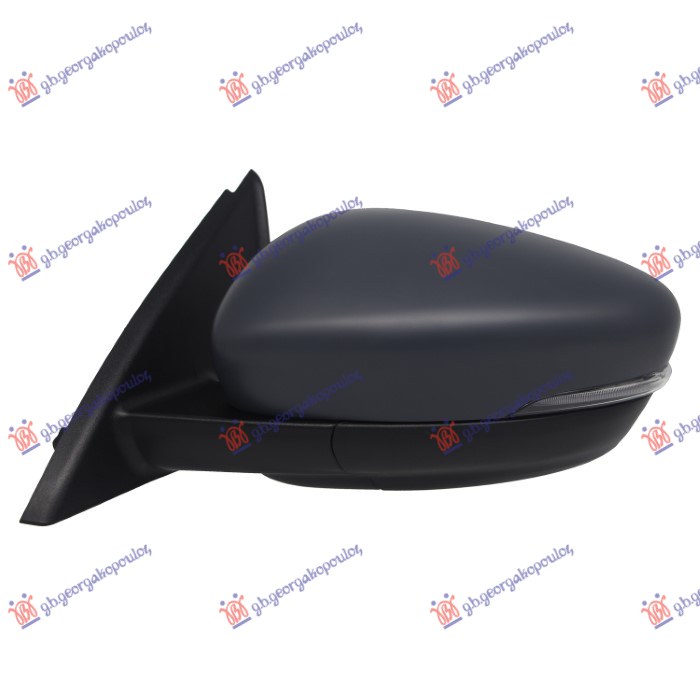 RETROVIZOR ELEKTRICNI SA GREJACEM PM (MIGAVAC) (6 PIN) (KONVEKSNO STAKLO) - LEVO