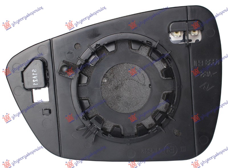 STAKLO RETROVIZORA SA GREJACEM (MRTAV UGAO) (KONVEKSNO) - LEVO