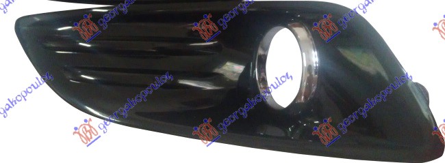 RESETKA PREDNJEG BRANIKA (SA MAGLENKOM) (HROM LAJSNA) SJAJ-CRNA - LEVO