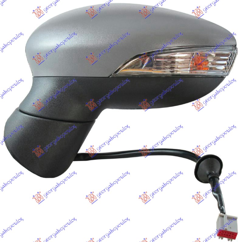 RETROVIZOR ELEKTRICNI SA GREJACEM PM (ELEKTRO-SKLOPIV) (MIGAVAC) (A KVALITET) (A - LEVO