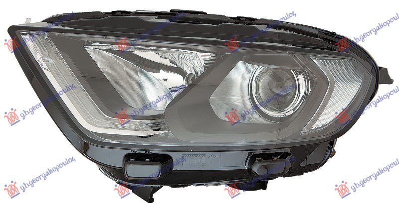 FAR ELEKTRICNI CRNI (H18/H1) LED (SA MOTOROM) (DEPO) - LEVO