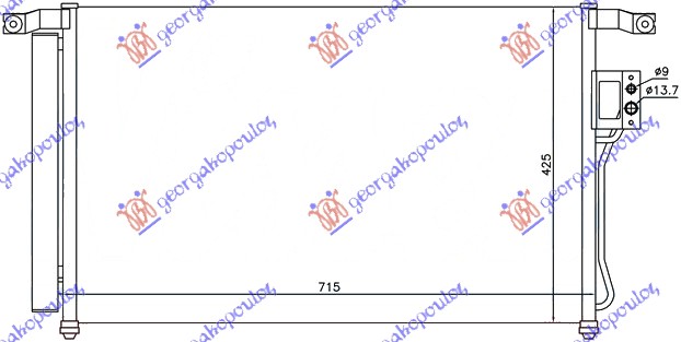 HLADNJAK KLIME 2.4 BENZIN (66.5x42.5)