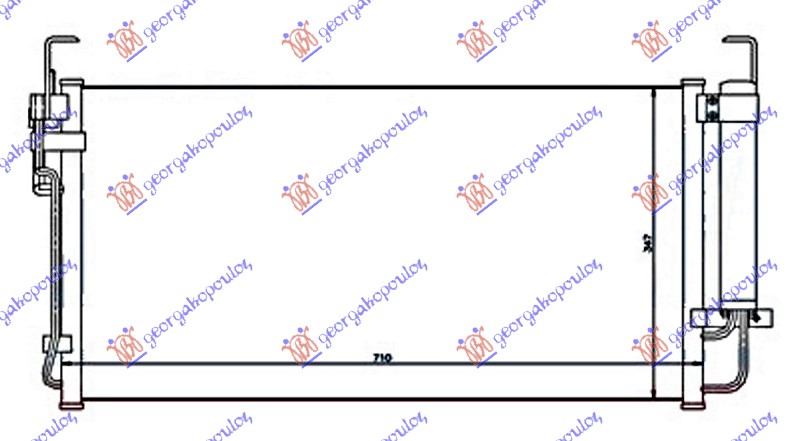 HLADNJAK KLIME BENZIN/DIZEL (660x355x16)