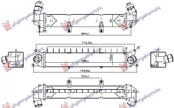 HL. INTERKULERA 1.0 BENZIN (580x108x90) 