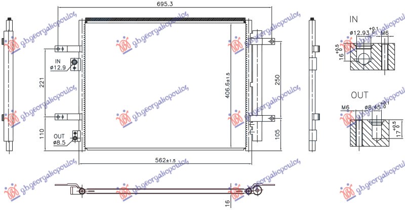 HLADNJAK KLIME 1.6 BENZIN/HIBRID (562x406)