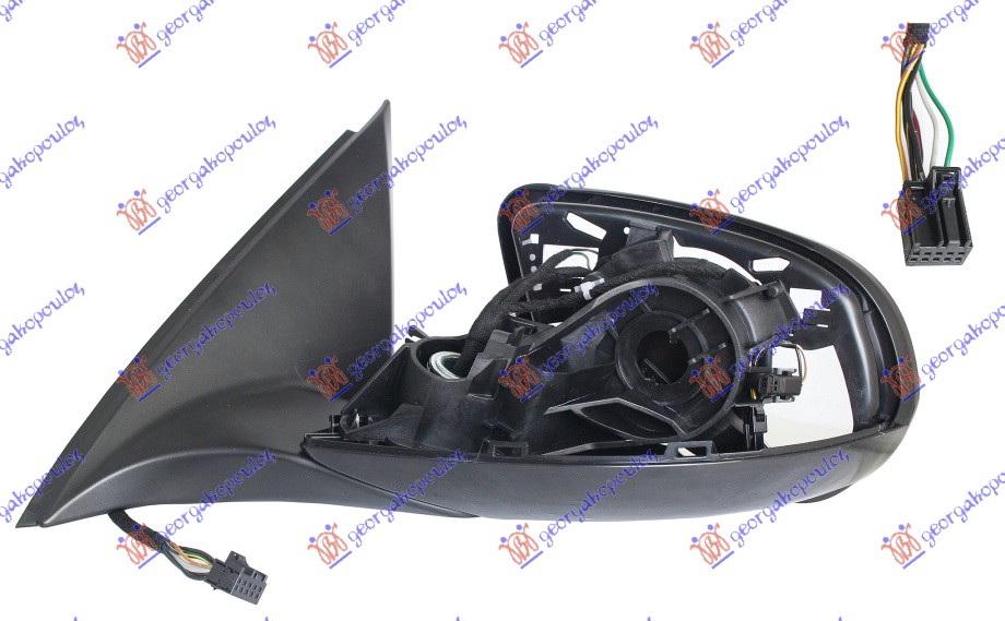 RETROVIZOR (SAMO KUCISTE) ELEKTRICNI SA GREJACEM (7 PIN) (A KVALITET) - LEVO