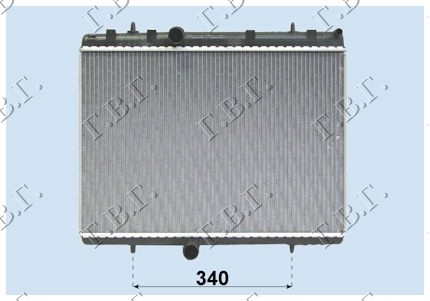 HLADNJAK MOTORA BENZIN/DIZEL (650x410x26) (CALSONIC TIP)