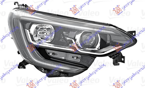 FAR ELEKTRICNI (H7/H7) CRNI SA LED DNEVNIM SVETLOM (VALEO) - DESNO