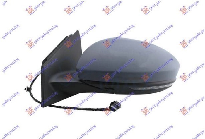 RETROVIZOR ELEKTRICNI SA GREJACEM PM (MIGAVAC) (7 PIN) (A KVALITET) (ASFERICNO S - LEVO