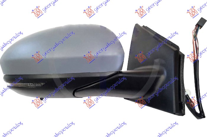 RETROVIZOR ELEKTRICNI SA GREJACEM PM (ELEKTRO-SKLOPIV) (MIGAVAC) (SENZOR) (KONVE - DESNO