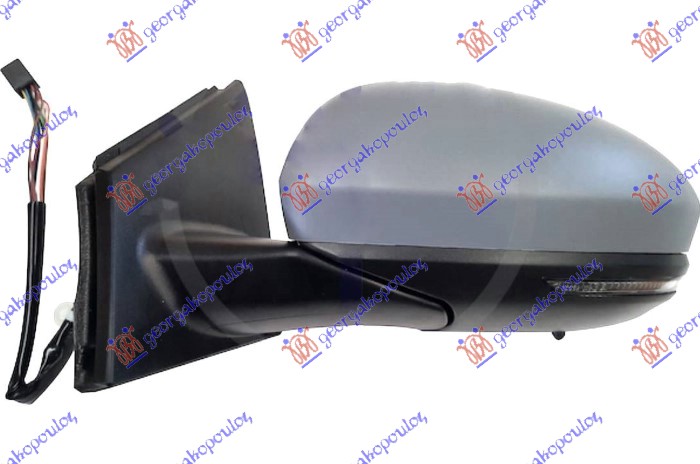 RETROVIZOR ELEKTRICNI SA GREJACEM PM (ELEKTRO-SKLOPIV) (MIGAVAC) (KONVEKSNO STAK - LEVO