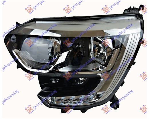 FAR ELEKTRICNI HROM (H7/H7) SA LED DNEVNIM SVETLOM (TYC) - LEVO
