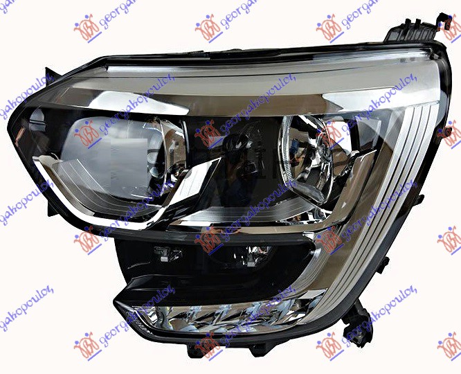 FAR ELEKTRICNI (H7/H7) HROM SA LED DNEVNIM SVETLOM (VALEO) - LEVO