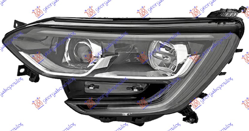 FAR ELEKTRICNI (H7/H7) CRNI SA LED DNEVNIM SVETLOM (VALEO) - LEVO