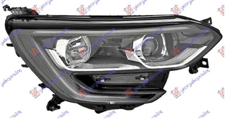 FAR ELEKTRICNI (H7/H7) CRNI LED DNEVNIM SVETLOM (TURSKA) - DESNO