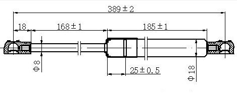 AMORTIZER HAUBE (389L-209N)