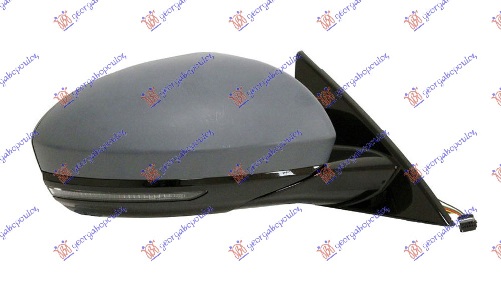 RETROVIZOR ELEKTRICNI SA GREJACEM PM (ELEKTRO-SKLOPIV) (MIGAVAC) (SVETLO) (SENZO - DESNO