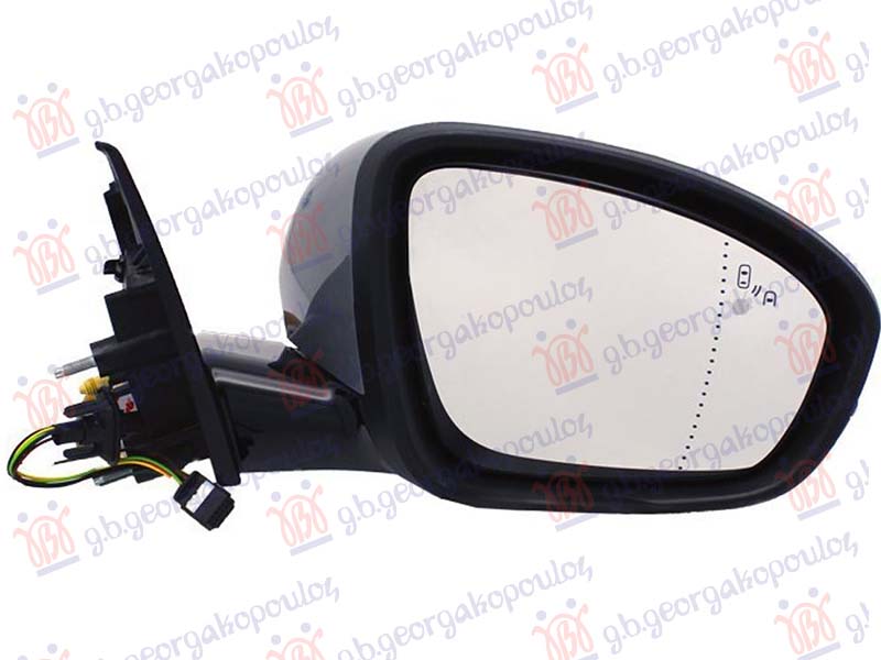 RETROVIZOR ELEKTRICNI SA GREJACEM PM (ELEKTRO-SKLOPIV) (MIGAVAC) (SVETLO) (MEMOR