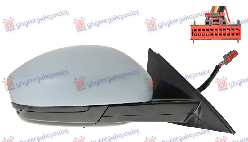 RETROVIZOR ELEKTRICNI SA GREJACEM PM (ELEKTRO-SKLOPIV) (BEZ SAMOZATAMLJIVANJA) (