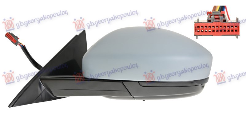 RETROVIZOR ELEK. SA GREJ. PM (ELEK-SKLOPIV) (MEMORIJA) (BEZ SAMOZATAM) (MIGAVAC)