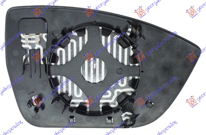 STAKLO RETROVIZORA SA GREJACEM (KONVEKSNO) - LEVO