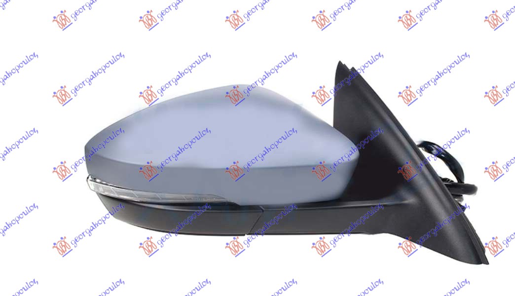 RETROVIZOR EL. SA GREJ. PM (ELEKTRO-SKLOPIV) (MIG) (SVETLO) (MEMORIJA) (SAMOZATA - DESNO