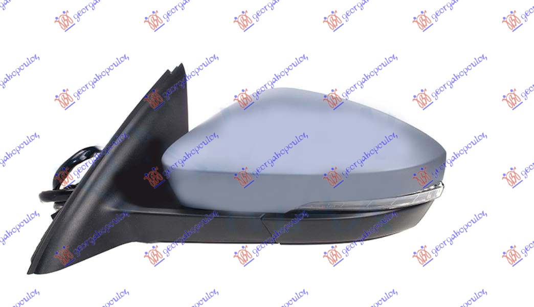 RETROVIZOR EL. SA GREJ. PM (ELEK-SKLOPIV) (MIG) (SVETLO) (MEMORIJA) (SAMOZATAMNJ - LEVO