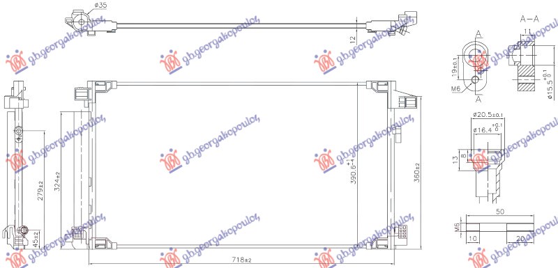 HLADNJAK KLIME 1.8 HIBRID BENZIN (675x375x12) (KOYO)
