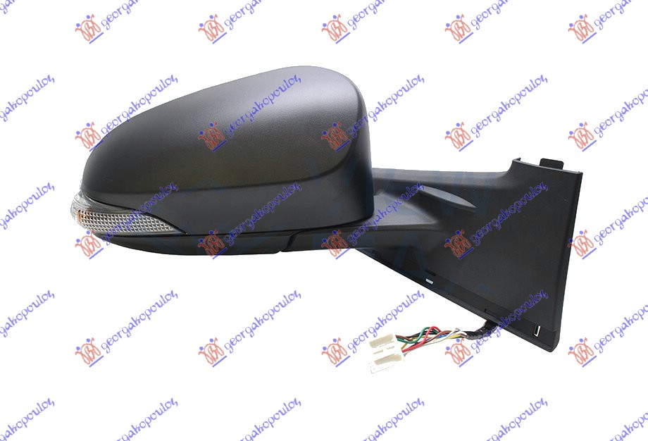 RETROVIZOR ELEKTRICNI SA GREJACEM PM (MIGAVAC) (A KVALITET) (KONVEKSNO STAKLO) - DESNO