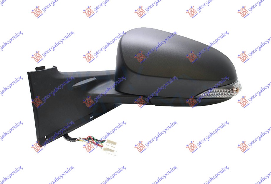 RETROVIZOR ELEKTRICNI SA GREJACEM PM (MIGAVAC) (A KVALITET) (KONVEKSNO STAKLO) - LEVO