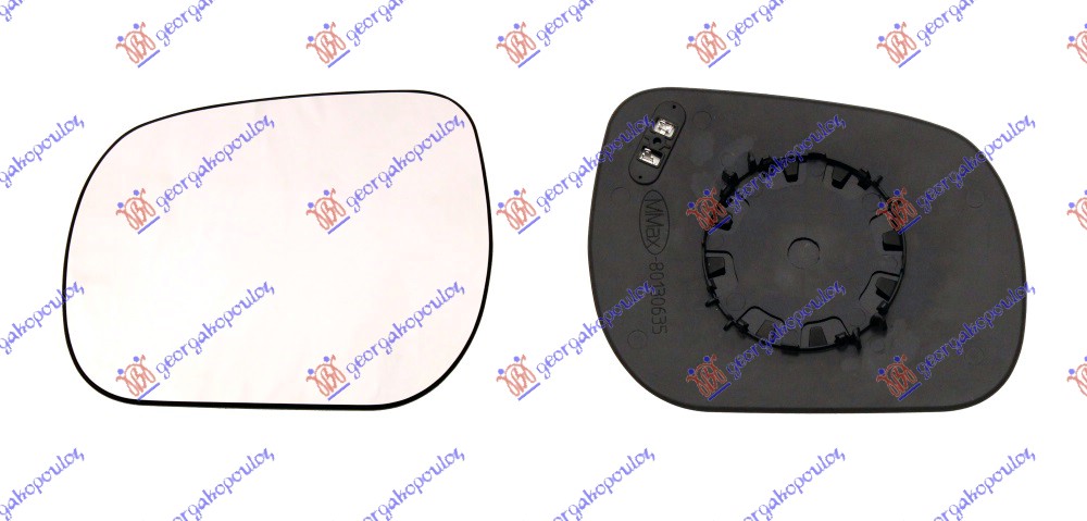 STAKLO RETROVIZORA SA GREJACEM - LEVO