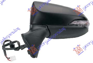 RETROVIZOR ELEKTRICNI SA GREJACEM PM (ELEKTRO-SKLOPIV) (MIGAVAC) (KONVEKSNO STAK - LEVO