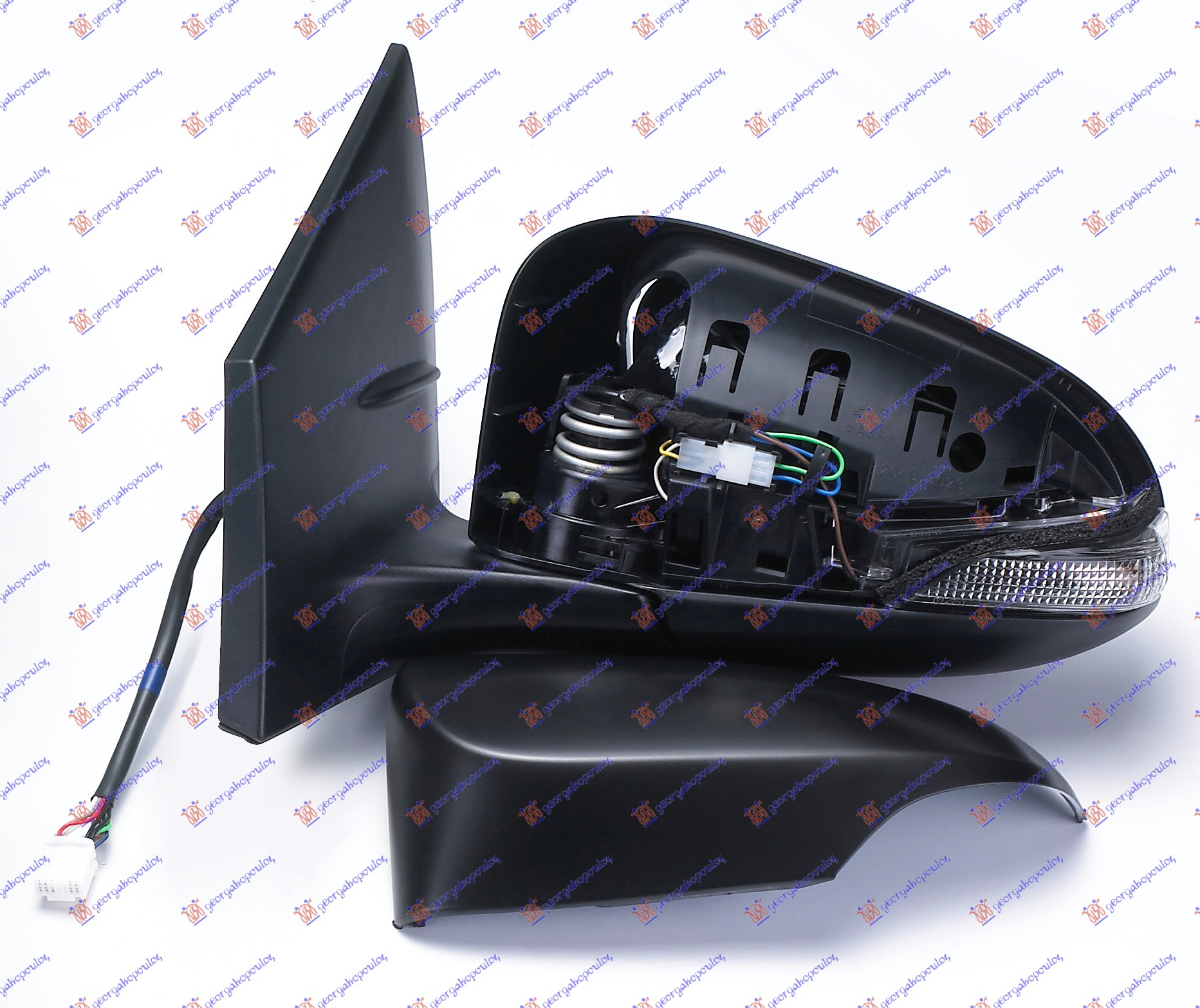 RETROVIZOR ELEKTRICNI SA GREJACEM PM (MIGAVAC) (KONVEKSNO STAKLO) - LEVO