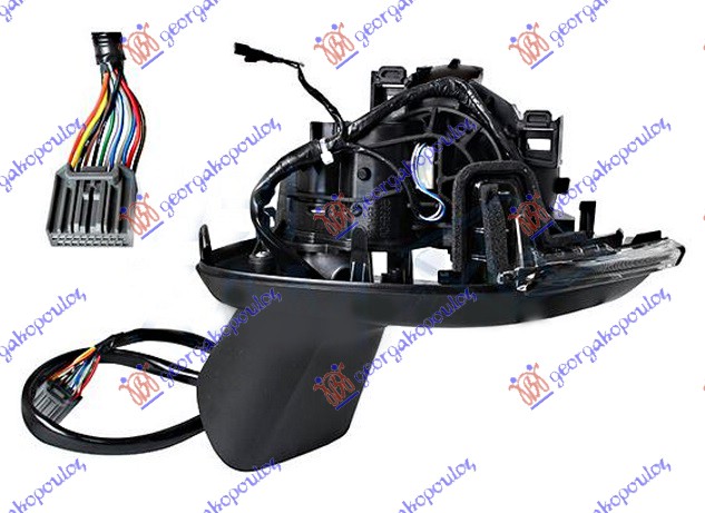 RETROVIZOR (SAMO KUCISTE) ELEK. SA GREJ. (ELEKTRO-SKLOPIV) (MIGAVAC) (MEMORIJA)  - LEVO