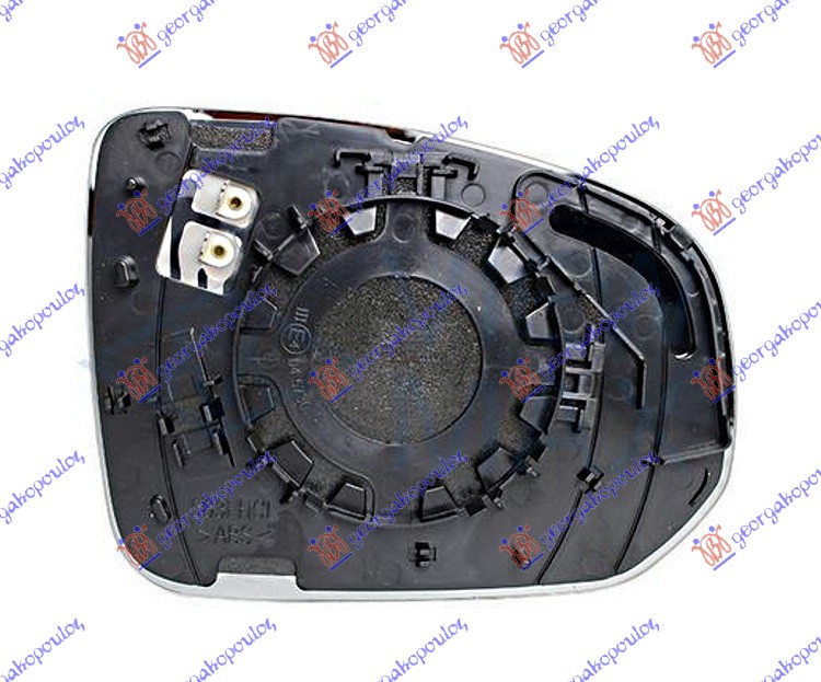 STAKLO RETROVIZORA SA GREJACEM (KONVEKSNO) - DESNO