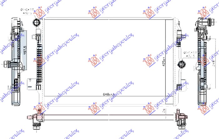 HLAD.MOTORA 2.0 GTI BENZIN (650x425x26) 