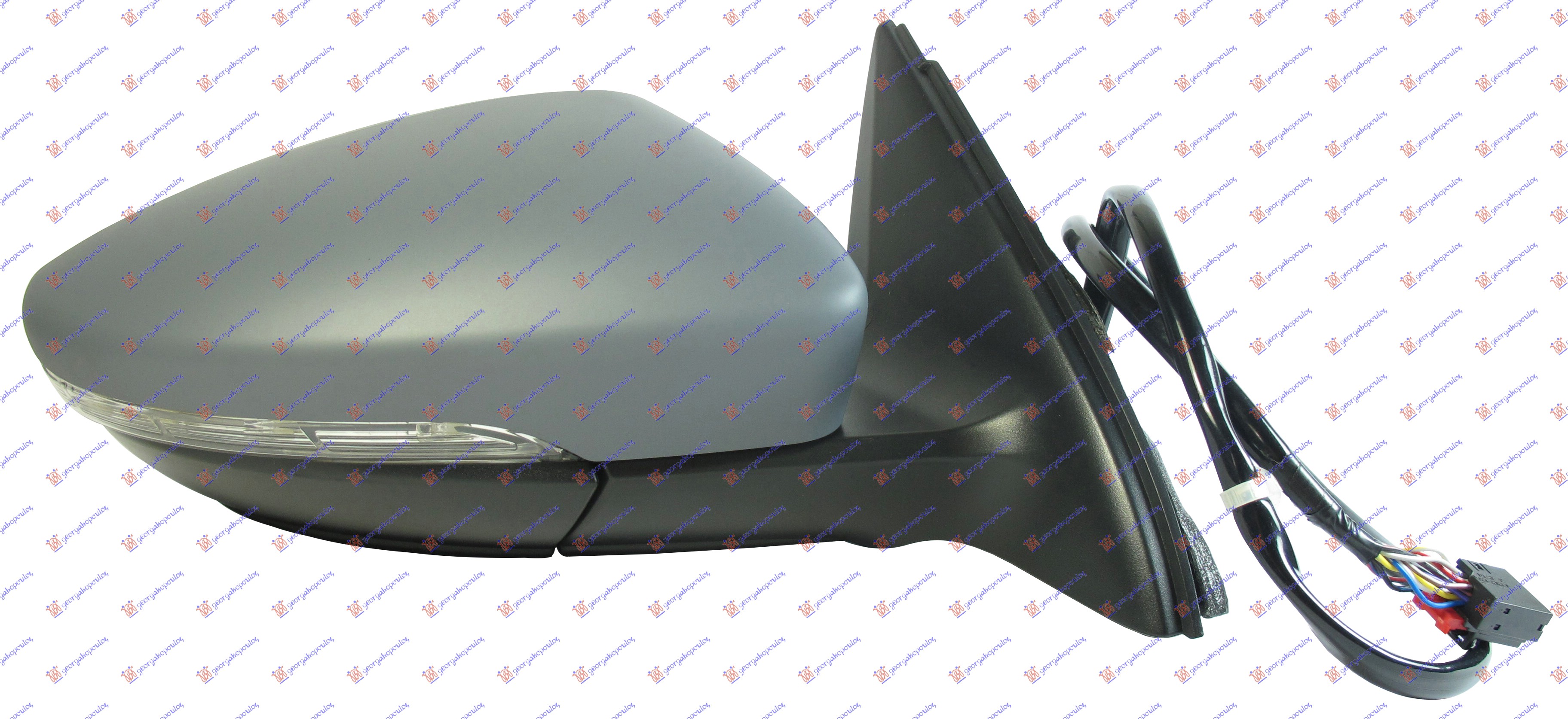 RETROVIZOR ELEKTRICNI SA GREJACEM PM (MIGAVAC) (KONVEKSNO STAKLO) - DESNO