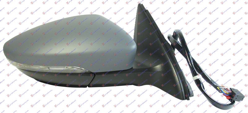 RETROVIZOR ELEKTRICNI SA GREJACEM PM (MIGAVAC) (A KVALITET) (KONVEKSNO STAKLO) - DESNO