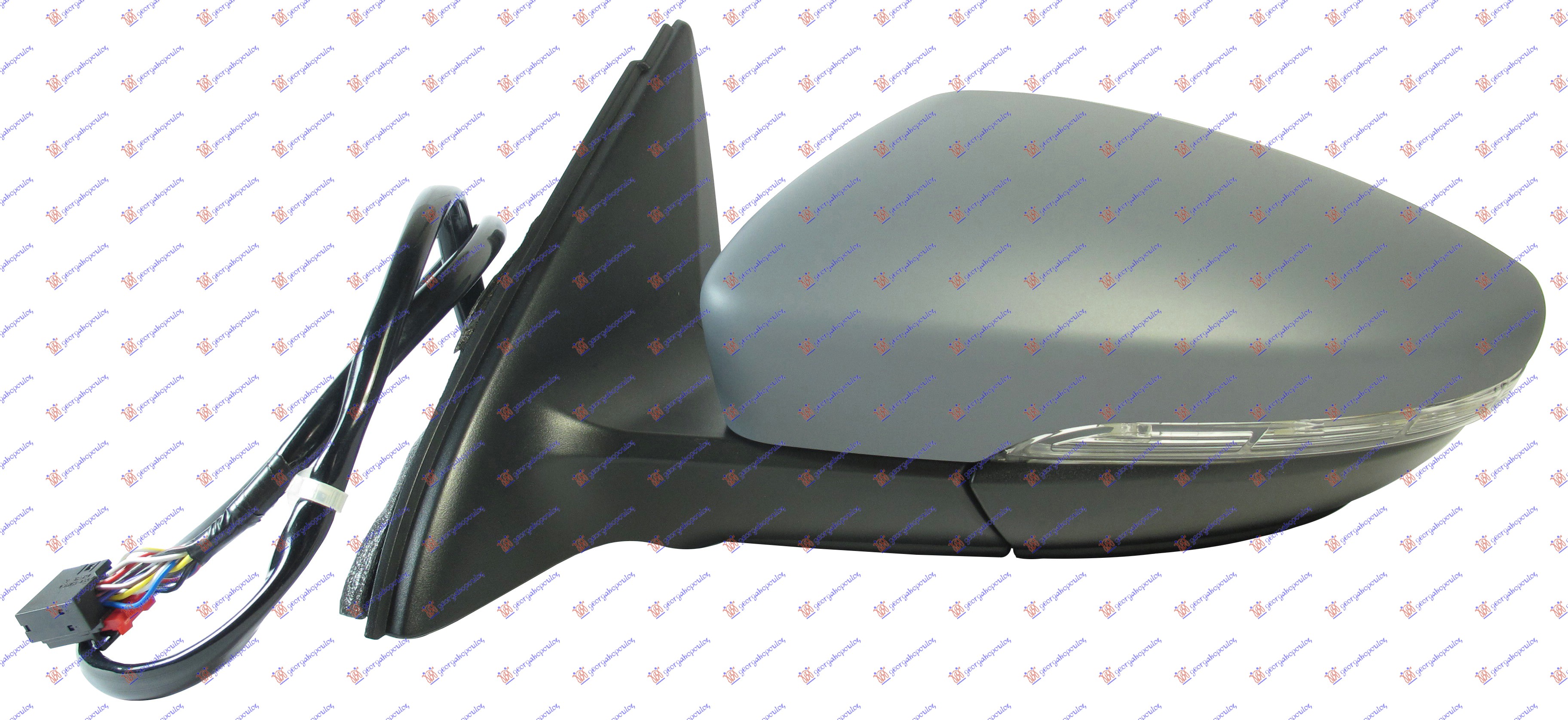 RETROVIZOR ELEKTRICNI SA GREJACEM PM (ELEKTRO-SKLOPIV) (MIGAVAC) (SVETLO) (A KVA - LEVO