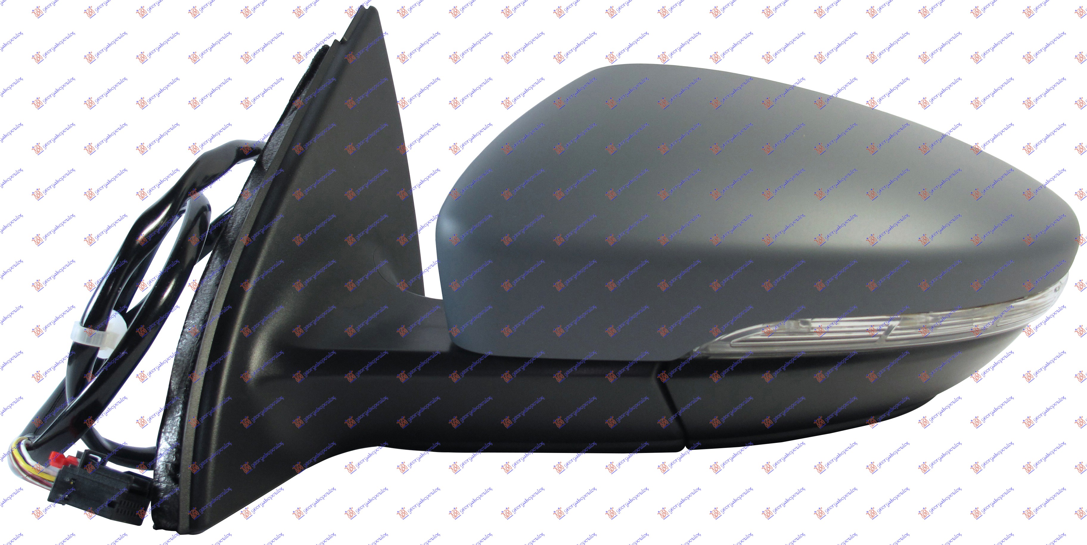 RETROVIZOR ELEKTRICNI SA GREJACEM PM (ELEKTRO-SKLOPIV) (MIGAVAC) (SVETLO) (MEMOR - LEVO