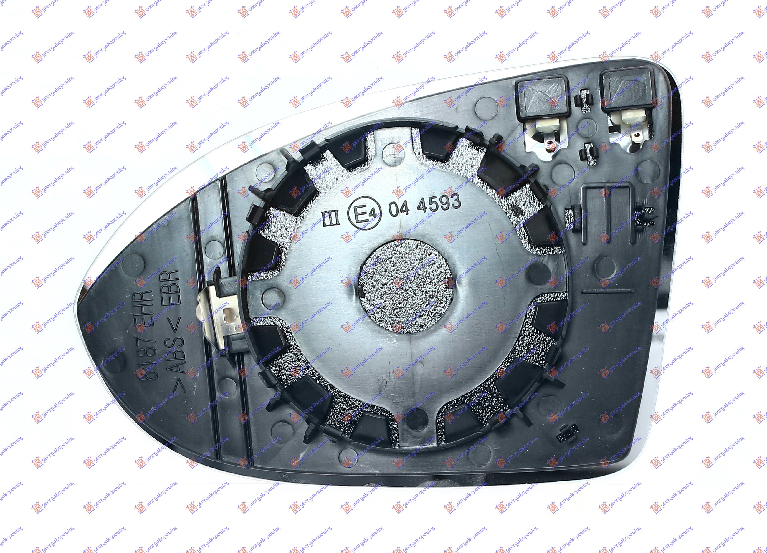 STAKLO RETROVIZORA SA GREJACEM (KONVEKSNO) - DESNO